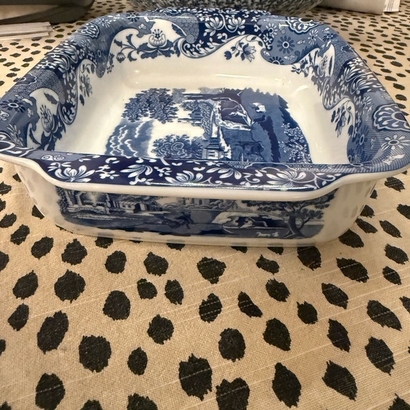 Spode Blue Italian Rectangular Baker 12 in 1816 - Picture 3 of 8